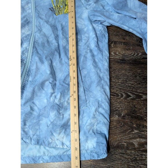 Teenage Bored Jacket Mens Large Blue Tie Dye Nylon - Picture 8 of 8